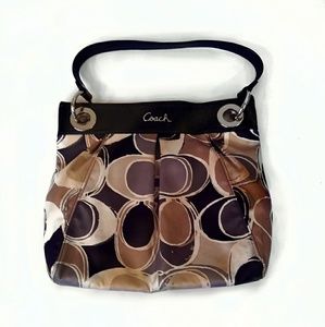 Coach Ashley Hand Drawn Scarf Print Purse